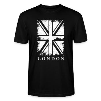 London - Stanley/Stella Unisex Bio-T-Shirt CRAFTER - Schwarz - Vorne - Alina (178cm) & Michal (187cm)