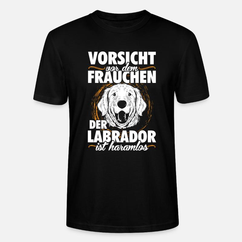 Labrador - Stanley/Stella Unisex Bio-T-Shirt CRAFTER - Schwarz