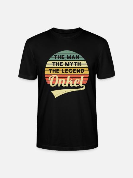 Uncle Man Myth Legend Vintage Retro - Stanley/Stella CRAFTER unisex økologisk T-skjorte - svart