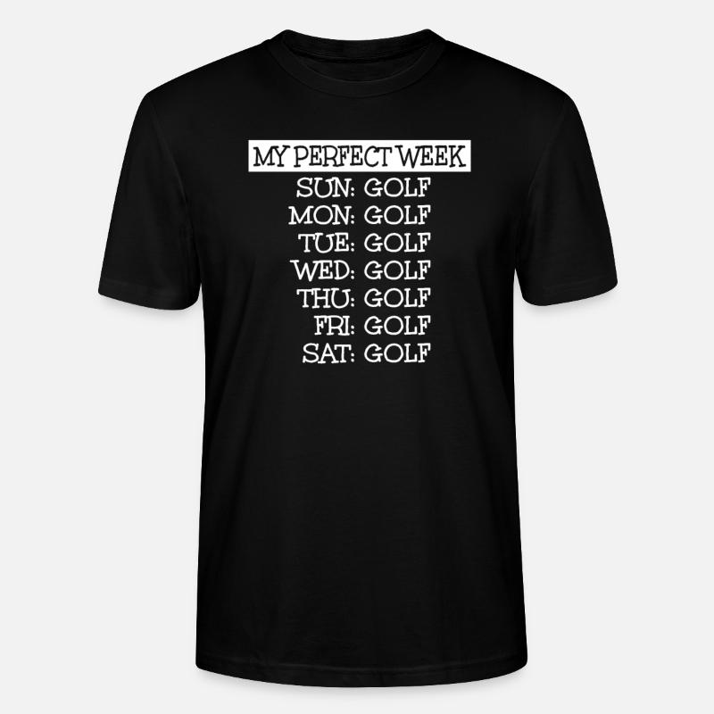 Golf - Stanley/Stella Unisex Bio-T-Shirt CRAFTER - Schwarz