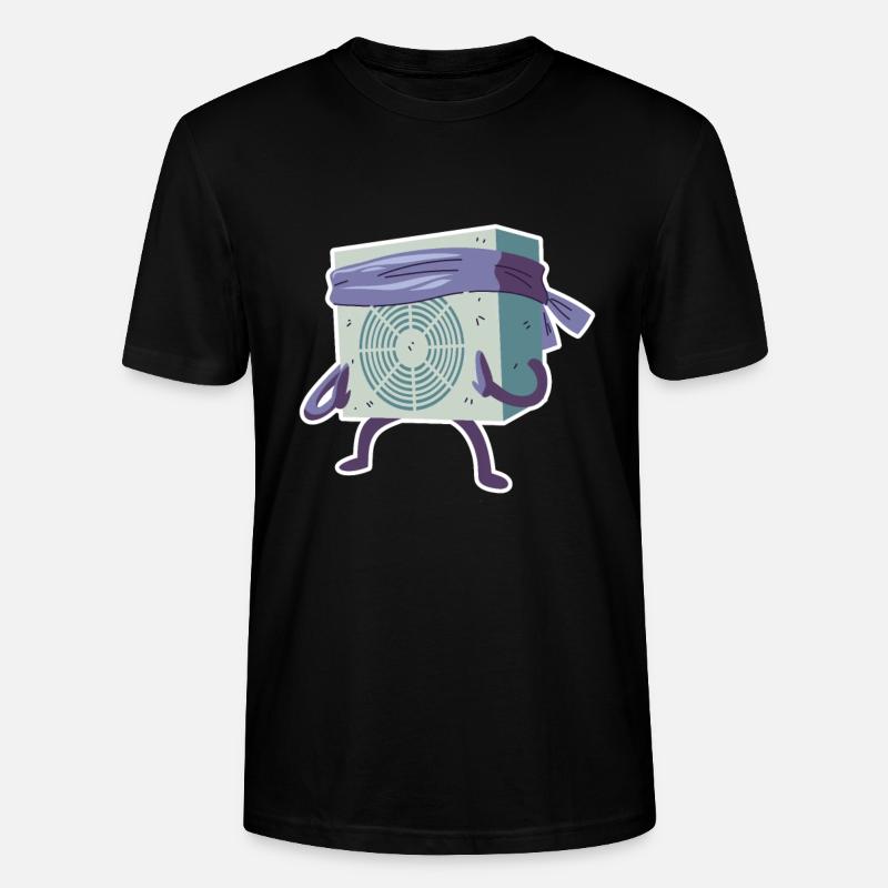 Électricien Ninja climatisation - T-shirt bio CRAFTER Stanley Stella Unisexe - noir