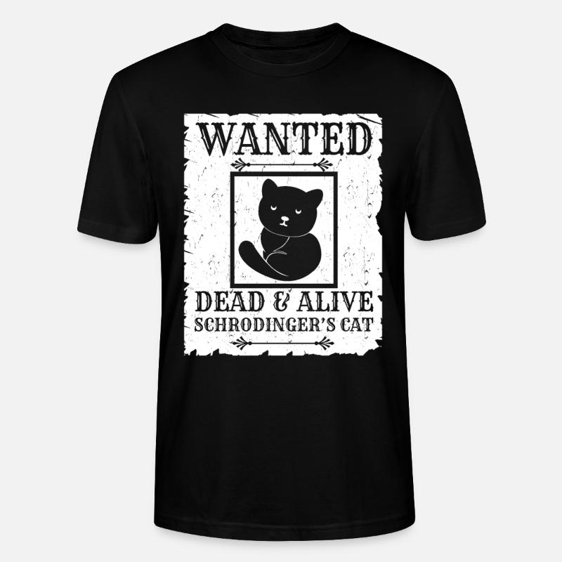 Le chat de Schrödinger - T-shirt bio CRAFTER Stanley Stella Unisexe - noir
