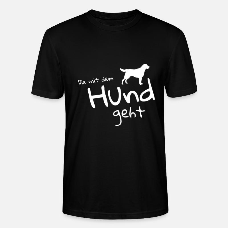 Hunde Halter Geschenkidee Hund - Stanley/Stella Unisex Bio-T-Shirt CRAFTER - Schwarz
