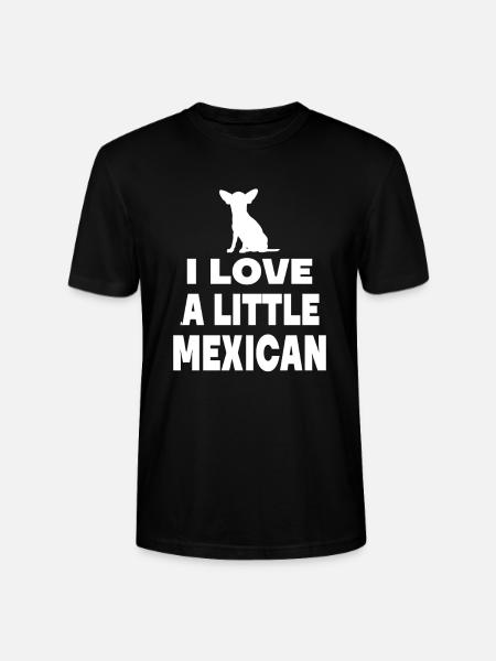 Jag älskar lite mexikansk - Chihuahua Techichi - Ekologisk T-shirt CRAFTER unisex från Stanley/Stella - svart