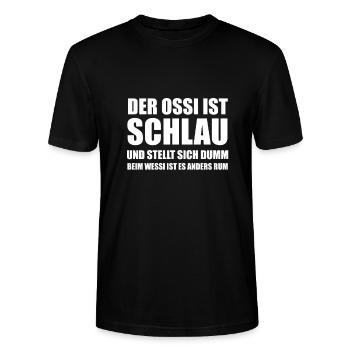 Ossi - Stanley/Stella Unisex Bio-T-Shirt CRAFTER - Schwarz - Vorne - Alina (178cm) & Michal (187cm)