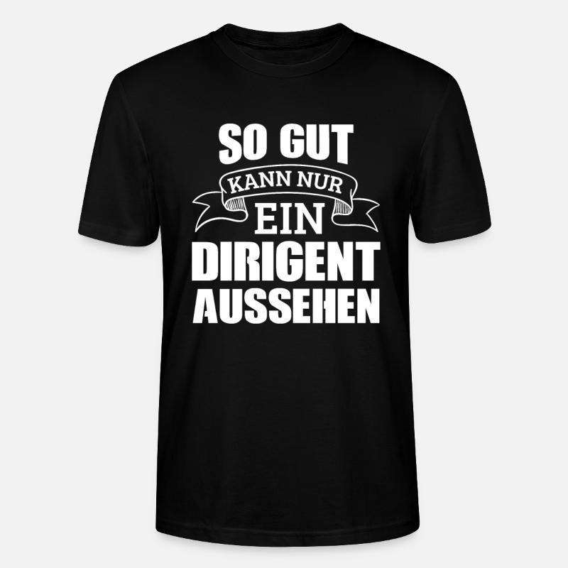 Dirigent Dirigenten - Stanley/Stella Unisex Bio-T-Shirt CRAFTER - Schwarz