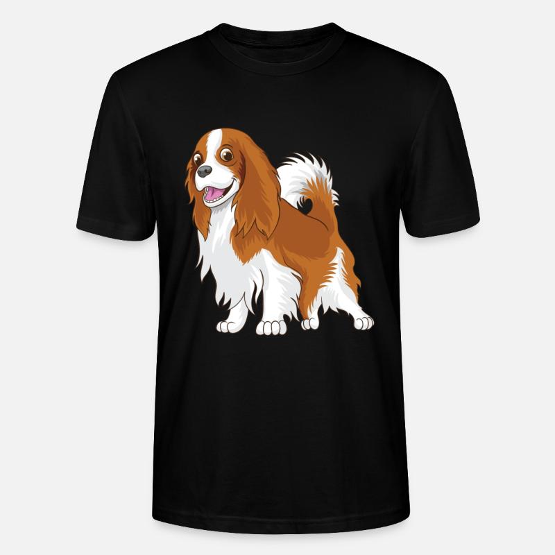 cavie Cavalier King Charles Spaniel - T-shirt bio CRAFTER Stanley Stella Unisexe - noir