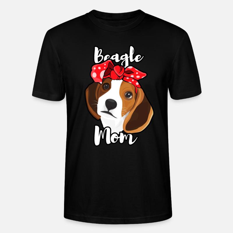 Beagle Hündchen Geschenkidee - Stanley/Stella Unisex Bio-T-Shirt CRAFTER - Schwarz