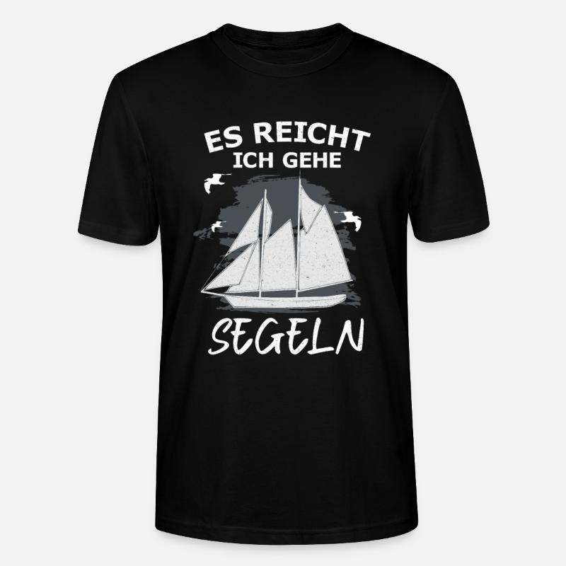 Segelboot - Stanley/Stella Unisex Bio-T-Shirt CRAFTER - Schwarz