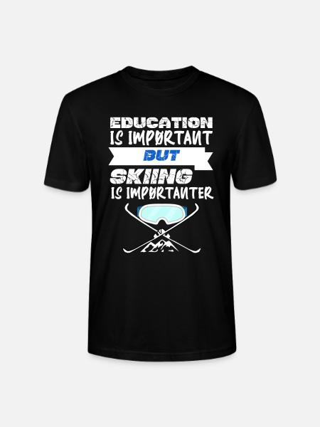 Skiurlaub - Stanley/Stella Unisex Bio-T-Shirt CRAFTER - Schwarz