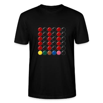 Snooker 147 maximum in break gift - Stanley/Stella CRAFTER Unisex Organic T-Shirt - black - Front - Alina (178cm) & Michal (187cm)
