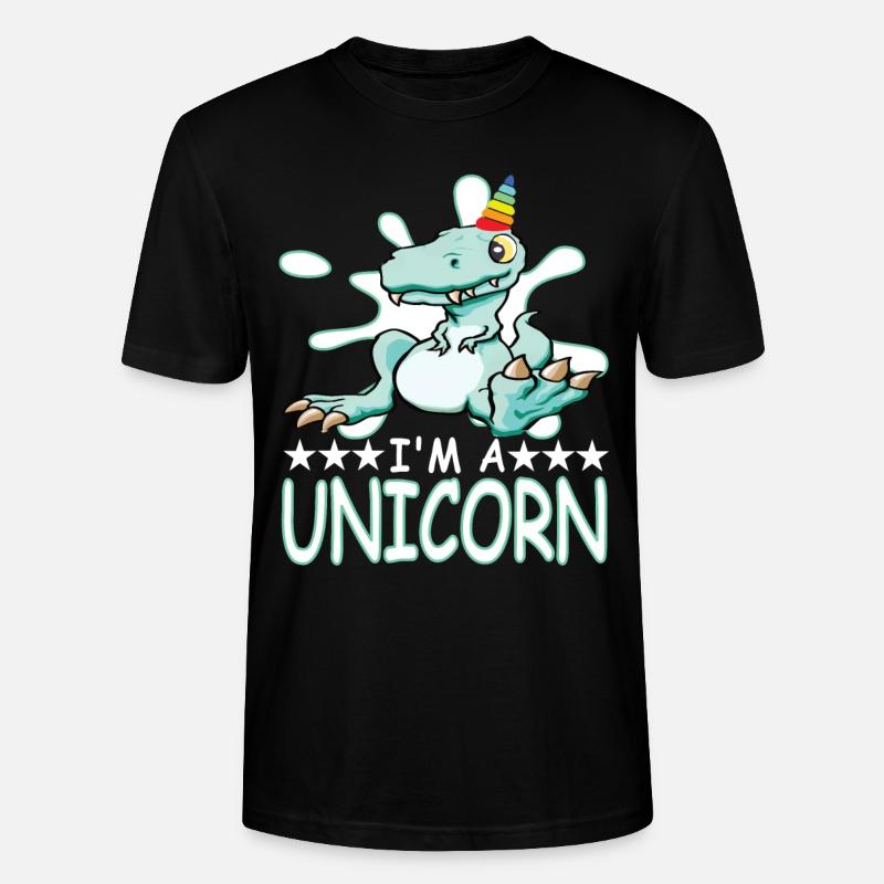 Dinosaurus - Stanley/Stella Unisex Bio-T-Shirt CRAFTER - Schwarz