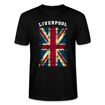 Liverpool - Stanley/Stella Unisex Bio-T-Shirt CRAFTER - Schwarz - Vorne - Alina (178cm) & Michal (187cm)