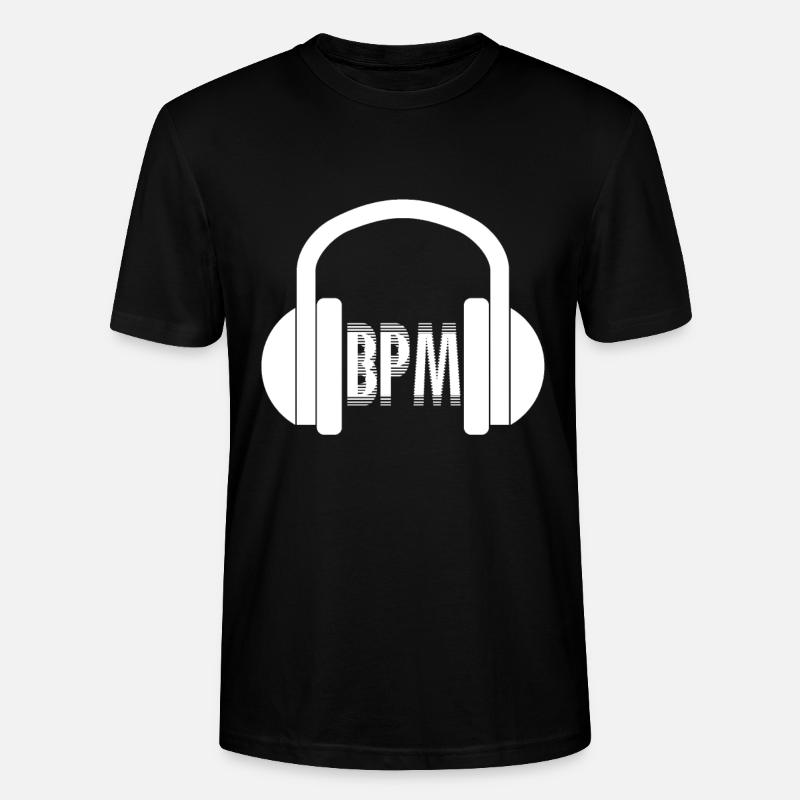 BPM techno - T-shirt bio CRAFTER Stanley Stella Unisexe - noir