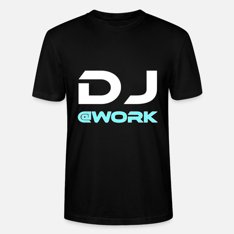 DJ at work - Stanley/Stella CRAFTER Unisex Organic T-Shirt - black