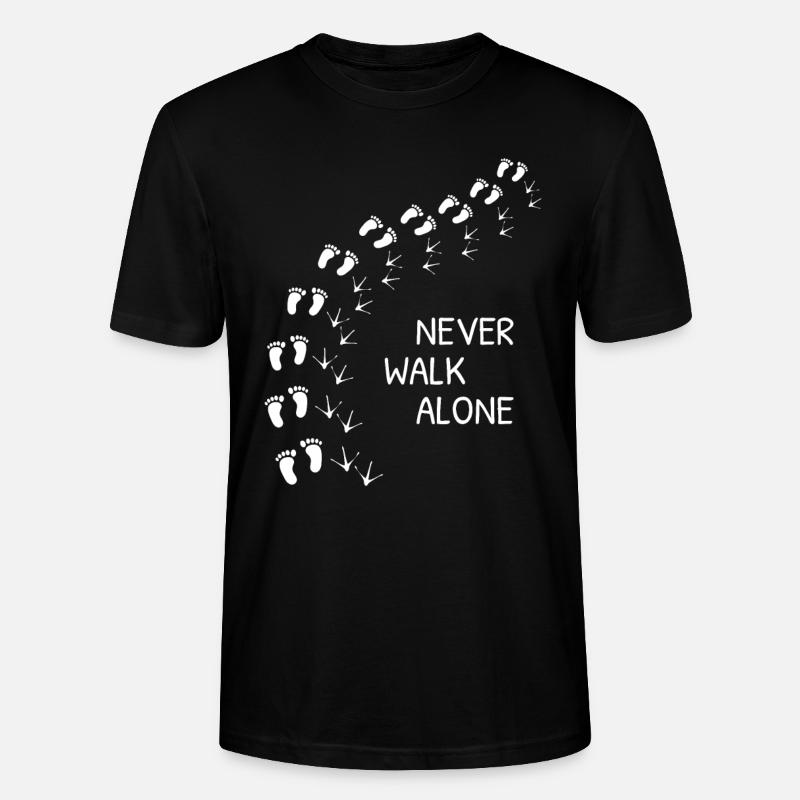 Never Walk Alone - Stanley/Stella Unisex Bio-T-Shirt CRAFTER - Schwarz