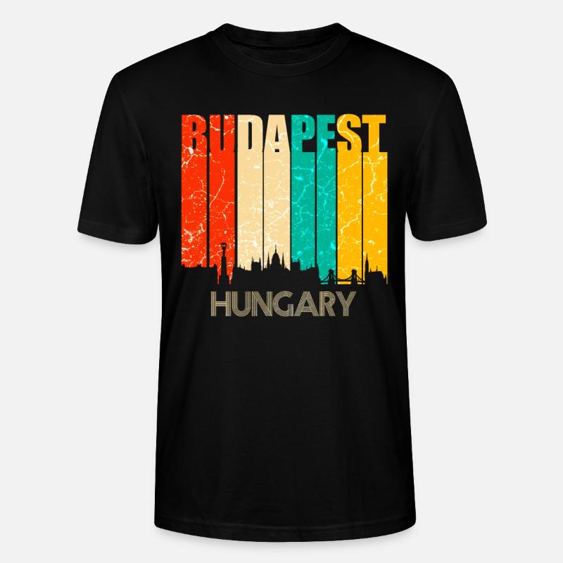 Budapest Ungarn - Stanley/Stella Unisex Bio-T-Shirt CRAFTER - Schwarz