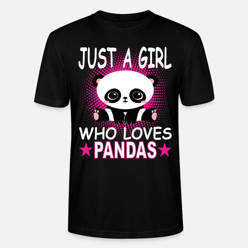 Panda - Stanley/Stella Unisex Bio-T-Shirt CRAFTER - Schwarz
