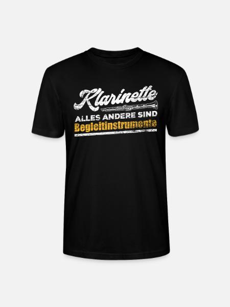 Klarinette - Stanley/Stella Unisex Bio-T-Shirt CRAFTER - Schwarz
