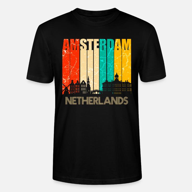 Amsterdam - T-shirt bio CRAFTER Stanley Stella Unisexe - noir