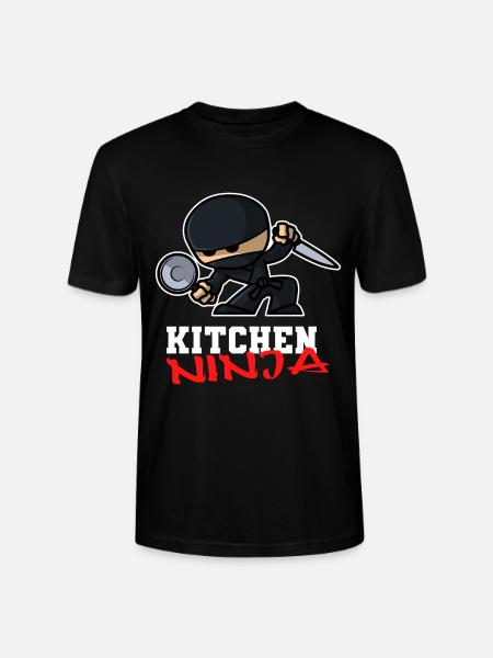 Kitchen ninja - Stanley/Stella CRAFTER Unisex Organic T-Shirt - black