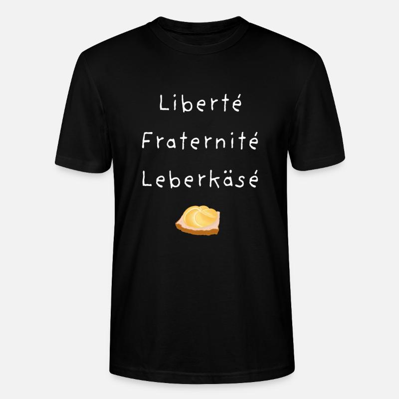 Leberkäse Design - Fleischkäse witzig - Stanley/Stella Unisex Bio-T-Shirt CRAFTER - Schwarz