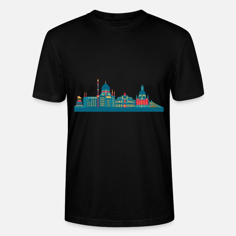 Idée cadeau de Dresde - T-shirt bio CRAFTER Stanley Stella Unisexe - noir