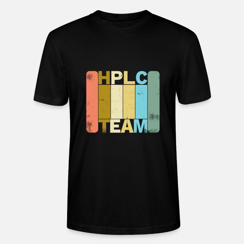 HPLC Chromatography Retro - Stanley/Stella CRAFTER Unisex Organic T-Shirt - black