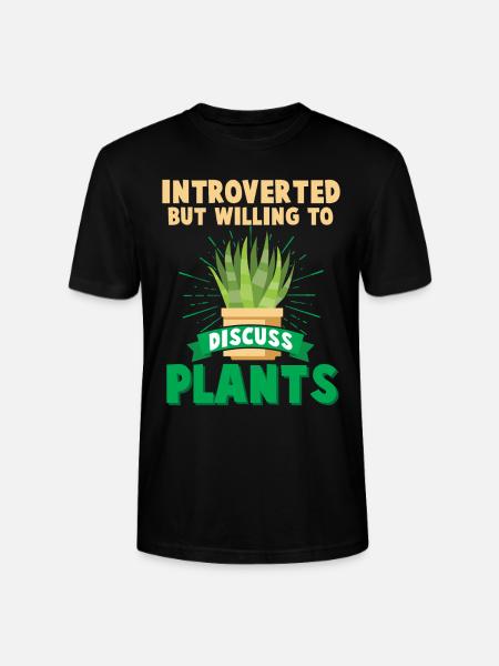 Introverted man Shy gardener strut - Stanley/Stella CRAFTER Unisex Organic T-Shirt - black