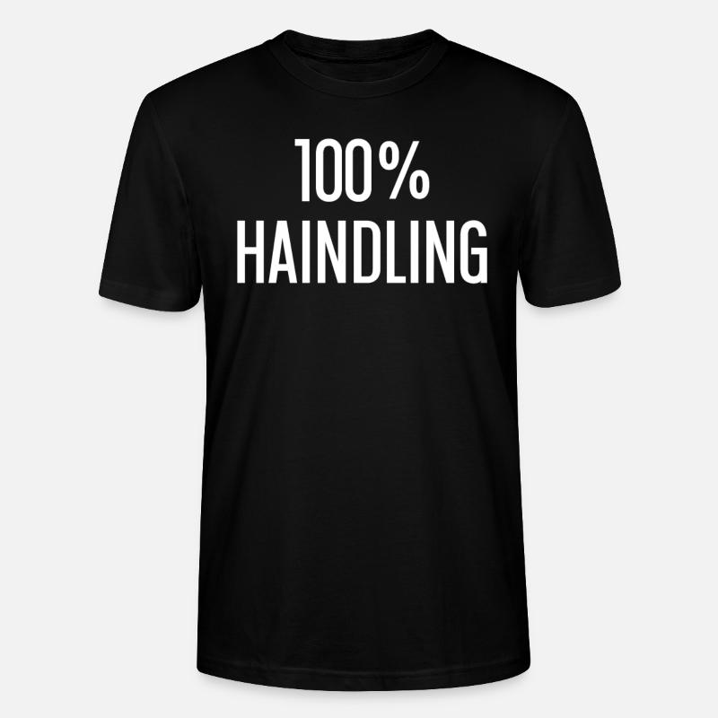 100 Prozent Haindling - Stanley/Stella Unisex Bio-T-Shirt CRAFTER - Schwarz