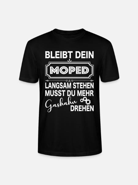 Moped, Mofa, Gashahn, Geschenkidee - Stanley/Stella Unisex Bio-T-Shirt CRAFTER - Schwarz