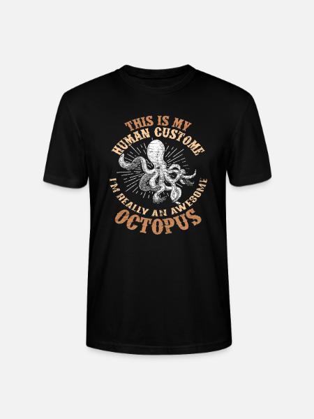 Octopus costume - Stanley/Stella CRAFTER Unisex Organic T-Shirt - black
