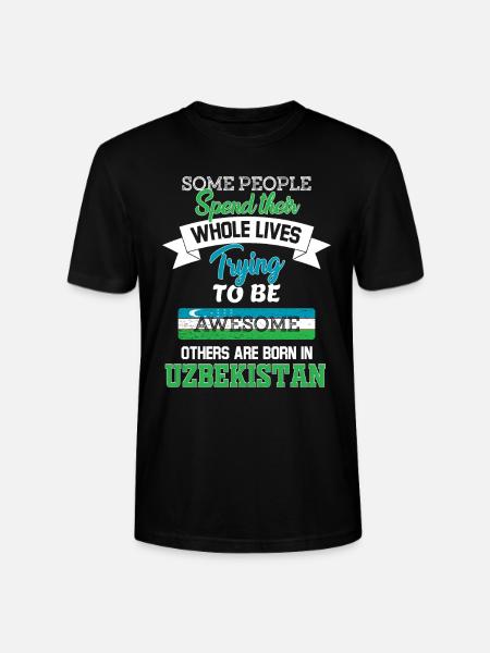 Né en Ouzbékistan - T-shirt bio CRAFTER Stanley Stella Unisexe - noir