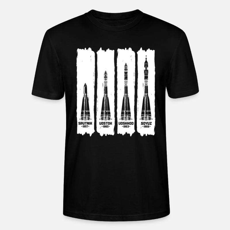 Missile URSS Russie - T-shirt bio CRAFTER Stanley Stella Unisexe - noir