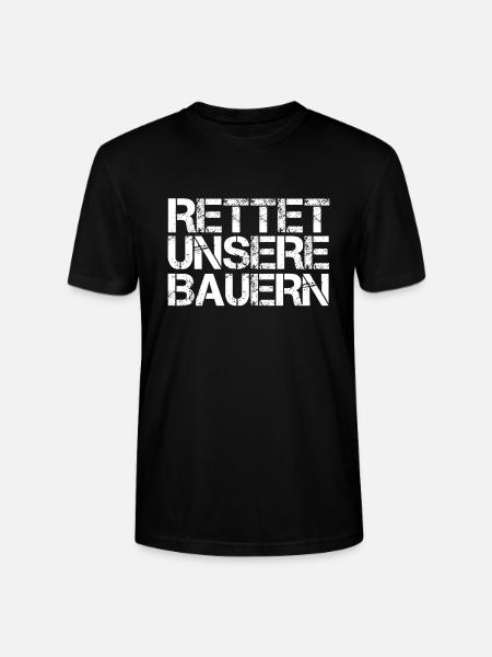 Rettet unsere Bauern - Stanley/Stella Unisex Bio-T-Shirt CRAFTER - Schwarz