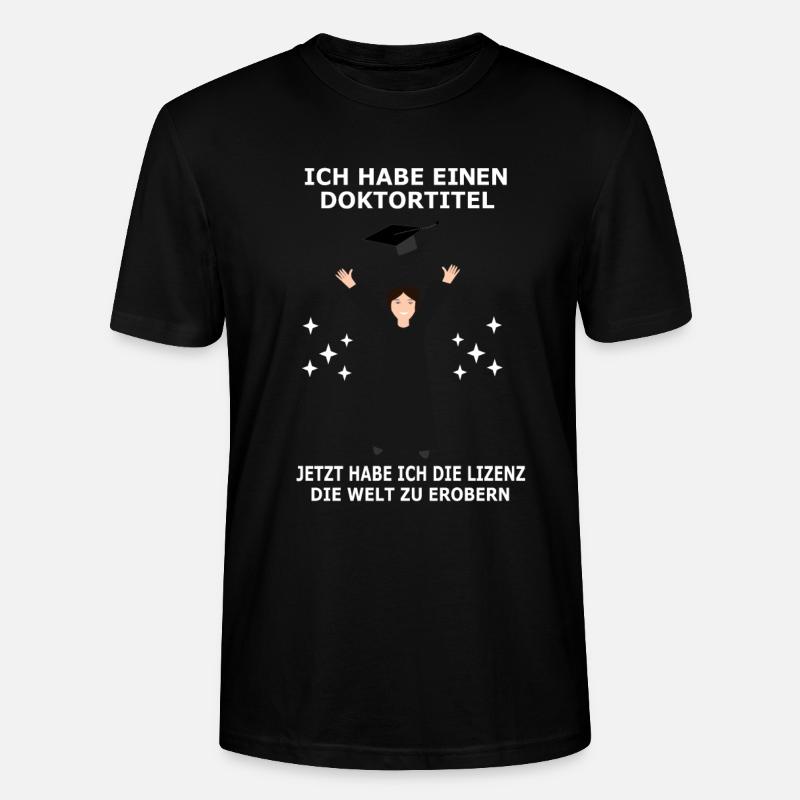 Doktortitel - Stanley/Stella Unisex Bio-T-Shirt CRAFTER - Schwarz