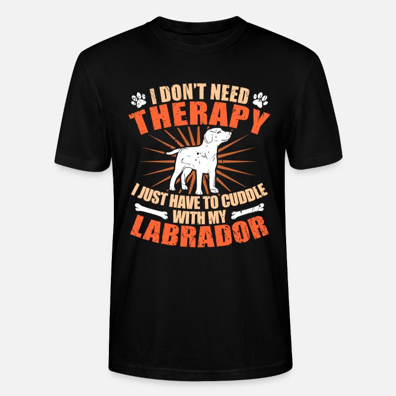 Labrador - Stanley/Stella Unisex Bio-T-Shirt CRAFTER - Schwarz