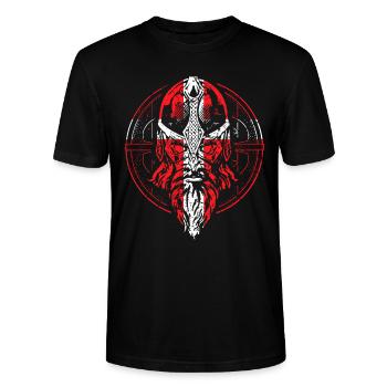 Viking danois - T-shirt bio CRAFTER Stanley Stella Unisexe - noir - Devant - Alina (178cm) & Michal (187cm)