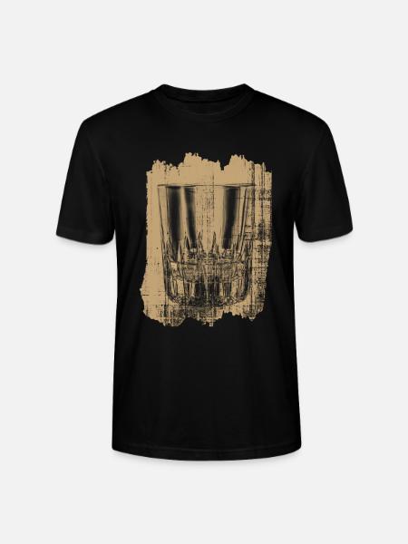 whiskey - Stanley/Stella CRAFTER Unisex Organic T-Shirt - black