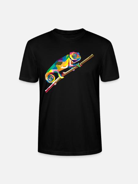 Chameleon animal - Stanley/Stella CRAFTER Unisex Organic T-Shirt - black