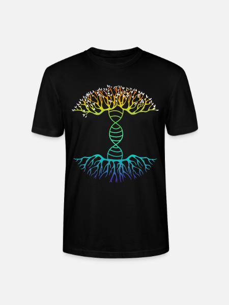DNA family tree - Stanley/Stella CRAFTER Unisex Organic T-Shirt - black