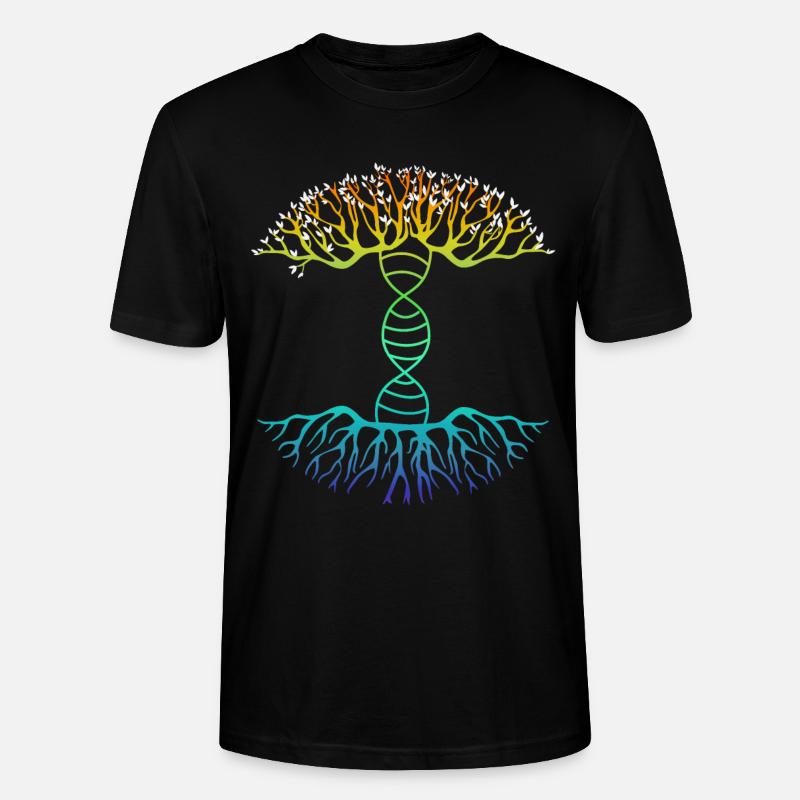 Arbre généalogique de l'ADN - T-shirt bio CRAFTER Stanley Stella Unisexe - noir