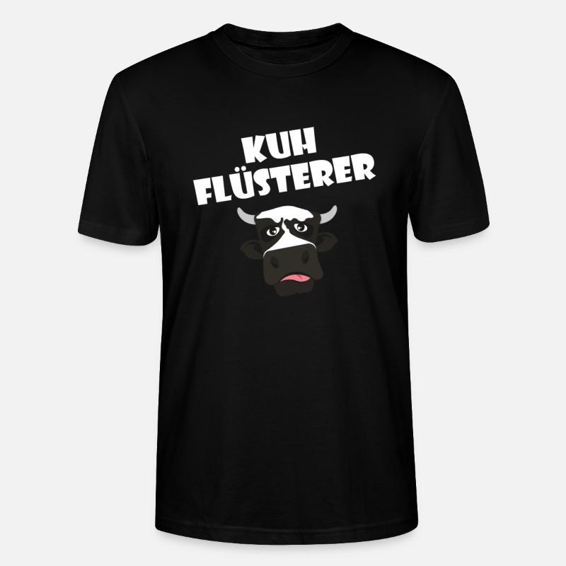 Kuhflüsterer - Stanley/Stella Unisex Bio-T-Shirt CRAFTER - Schwarz