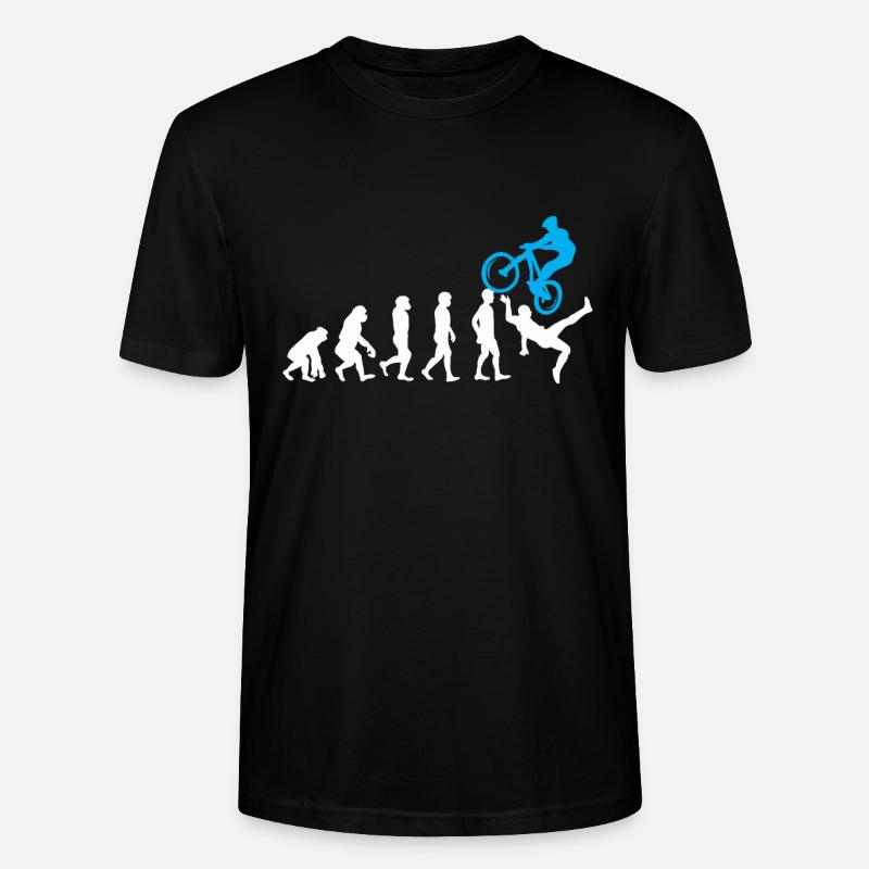 Mountainbike Evolution MTB Radfahrer Radfahrer - Stanley/Stella Unisex Bio-T-Shirt CRAFTER - Schwarz