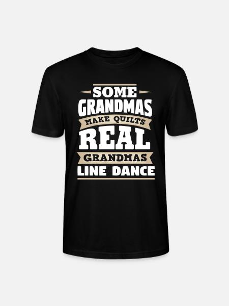 Line Dance Großmutter - Stanley/Stella Unisex Bio-T-Shirt CRAFTER - Schwarz