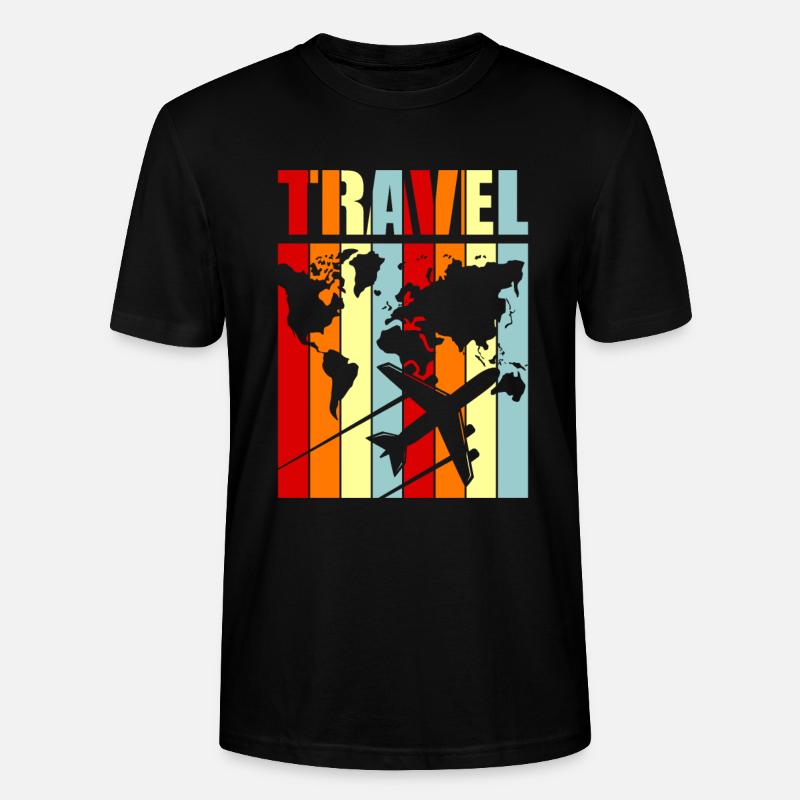 Reise - Stanley/Stella Unisex Bio-T-Shirt CRAFTER - Schwarz
