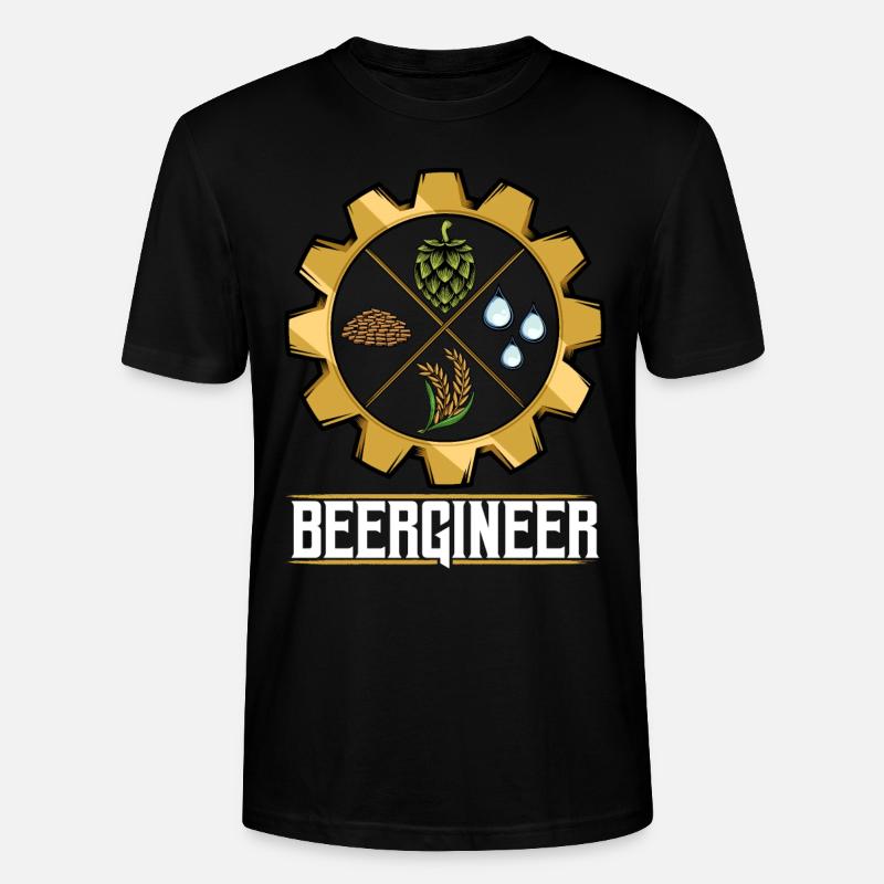 Bier brauen - Stanley/Stella Unisex Bio-T-Shirt CRAFTER - Schwarz