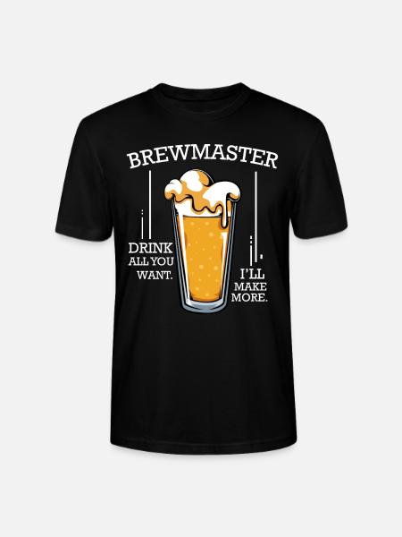 brew beer - Stanley/Stella CRAFTER Unisex Organic T-Shirt - black