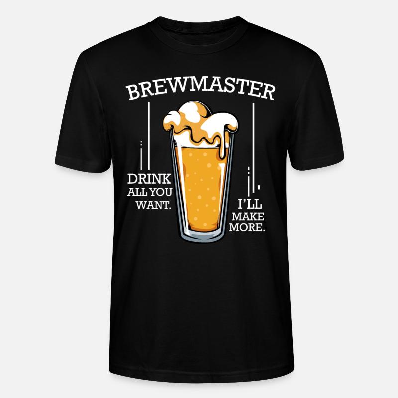 Bier brauen - Stanley/Stella Unisex Bio-T-Shirt CRAFTER - Schwarz