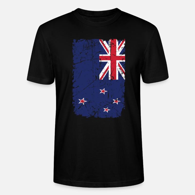Neuseeland - Stanley/Stella Unisex Bio-T-Shirt CRAFTER - Schwarz